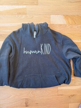 Bella Canvas Charcoal 'humanKIND' Graphic Sweatshirt